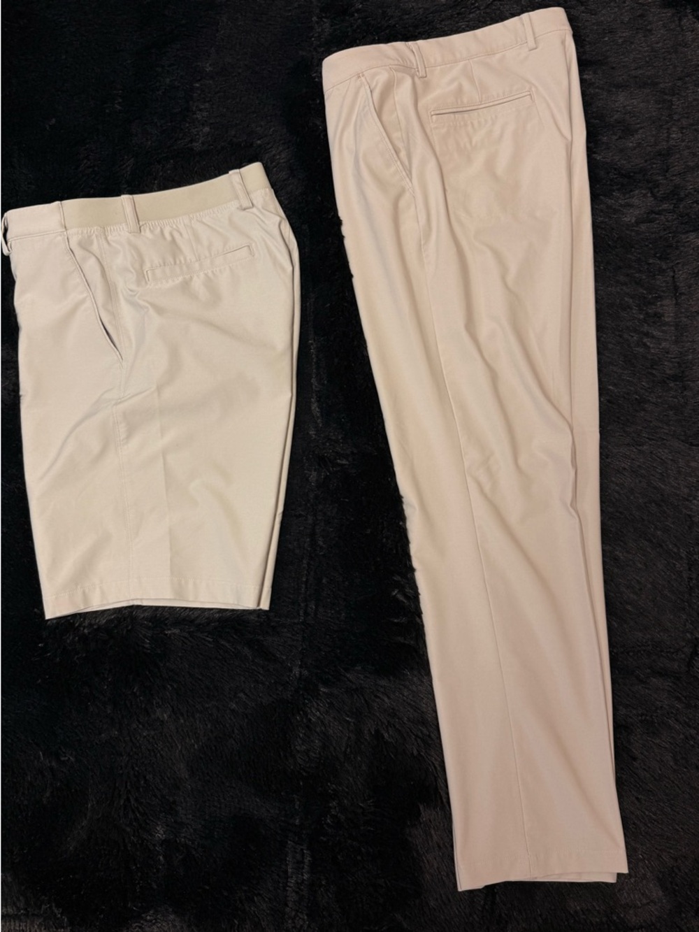 Light Beige Dress Pants - Size 36x32 
Shorts:36